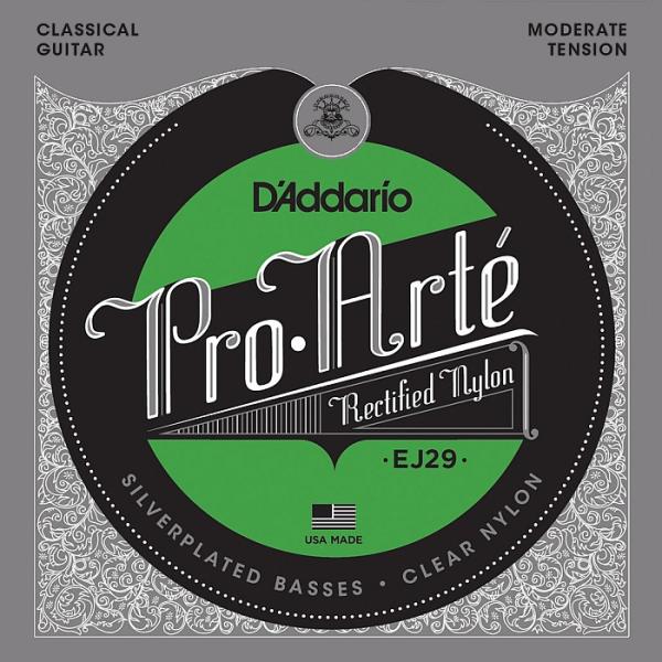 D'Addario EJ29 Pro Arte Rectified Silver/Clear Moderate __I NVbN