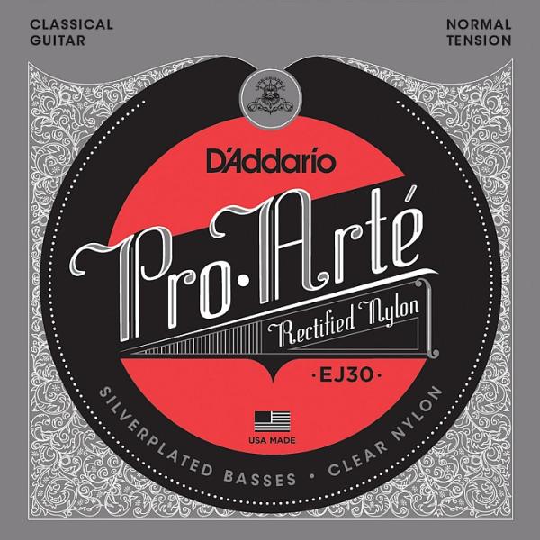 D'Addario EJ30 Pro Arte Rectified Silver/Clear Normal __I NVbN