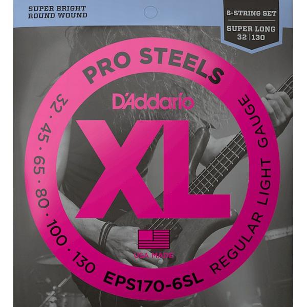 6p D'Addario EPS170-6SL Pro Steels 032-130 Super Long Scale __I x[X