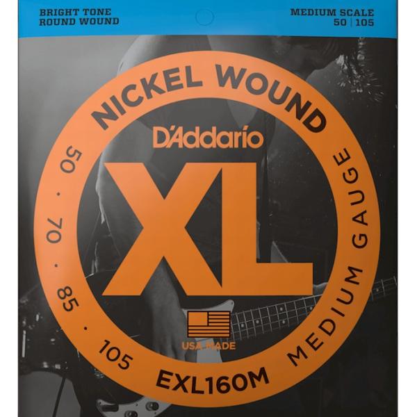 D'Addario EXL160M Nickel Wound 050-105 Medium Scale __I x[X