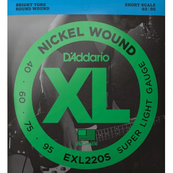 D'Addario EXL220S Nickel Wound 040-095 Short Scale __I x[X