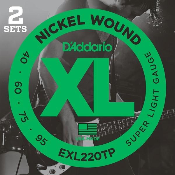 2ZbgpbN D'Addario EXL220TP Nickel Wound 040-095 Long Scale __I x[X