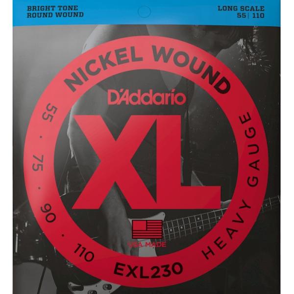 D'Addario EXL230 Nickel Wound 055-110 Heavy __I x[X