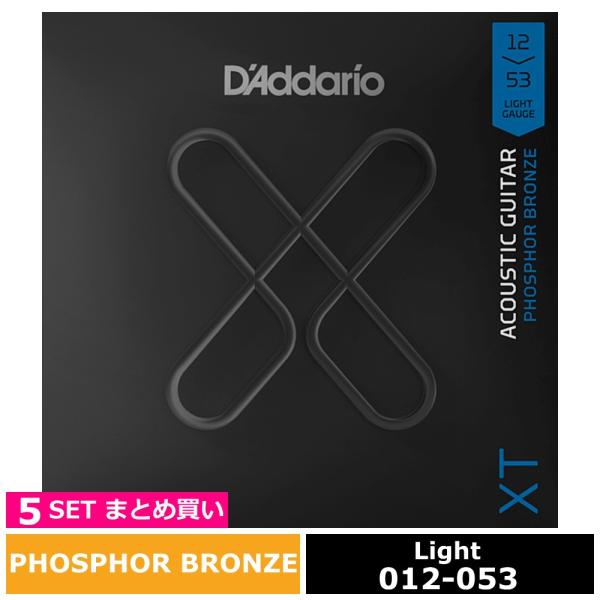 D'Addario（ダダリオ） 5セット D'Addario XTAPB1253 Regular Light