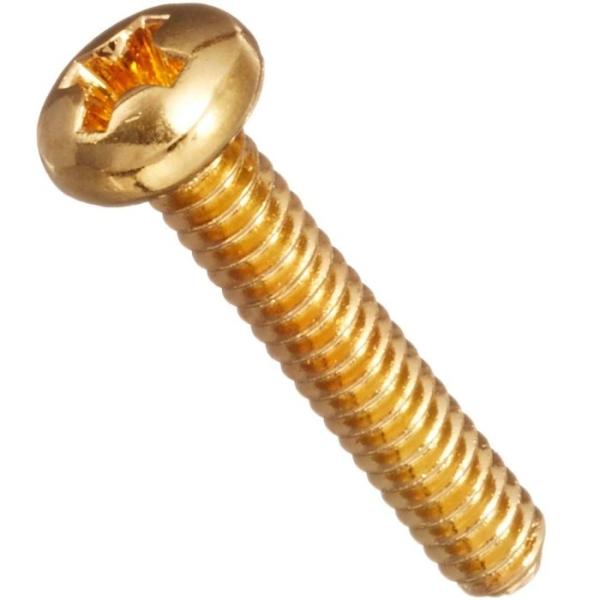 他サイト： SCUD W-SPG シングルコイル用ビス ラウンドヘッド インチ ゴールドの商品画像