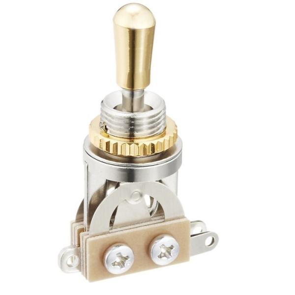 他サイト： SCUD YM-T20G 国産トグルスイッチ ゴールドパーツ ノブ付きの商品画像