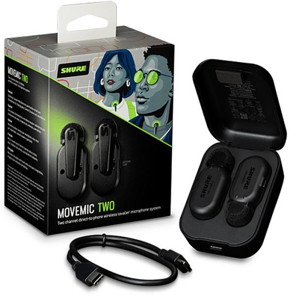 Shure MV-TWO-J-Z6 Move Mic Two シュア クリップオン ワイヤレスマイクロホン 2本セット
