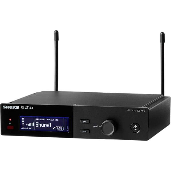 Shure SLXD4+J=-JB シュア デジタルワイヤレス シングル受信機