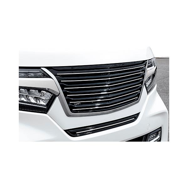 JF3.4前期シルクブレイズ.グリル値下げ！ N-BOXカスタムJF3/4前期フロントグリルSilkBlazeLynxWorksシルク