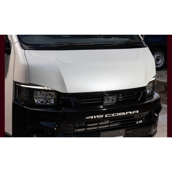 415コブラ　スポーティーラインボンネット　標準ボディ用 415 コブラ ハイエース 200系 ワイド 1〜7型 バッドフェイス