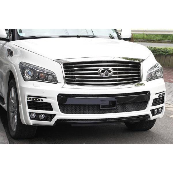 エムズスピード インフィニティ QX56 フロントバンパースポイラー 