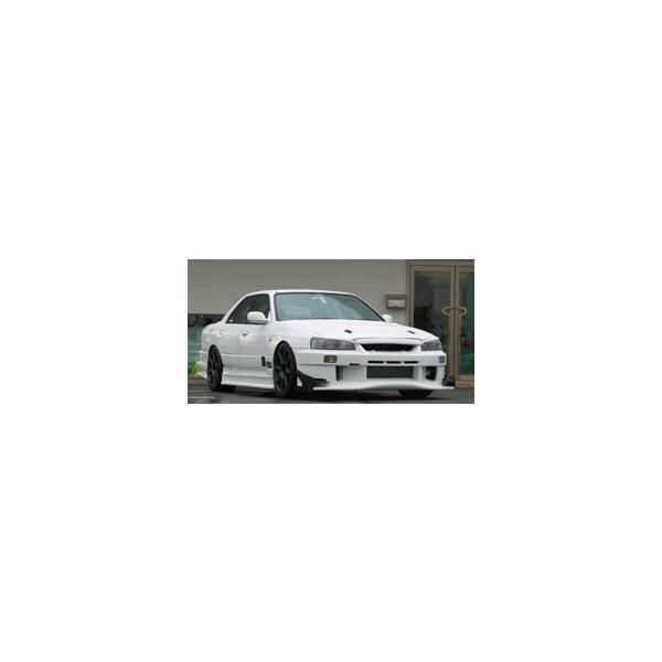 ER34 スカイライン　セダン　サイドステップ　エアロ　ユーラス？ ユーラス URAS スカイライン 4ドア ER34 前期 TYPE-GT サイド