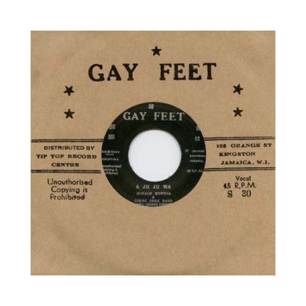 7” Ronald Downer &amp; Count Ossie, L A Ju Ju Wa / A Ju Ju Wa (Alternative Take) DSRSP705 Gay Feet/Dub Store R /00048