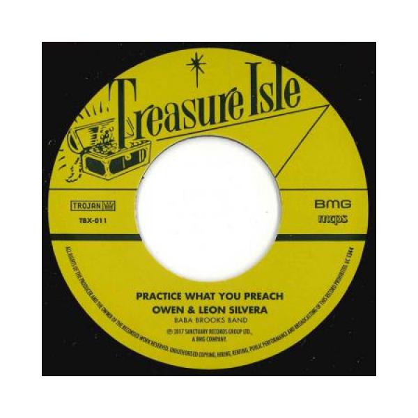英7” Owen &amp; Leon Silvera / Frank Co Practice What You Preach / Im All Alone TBX011 Treasure Isle /00048
