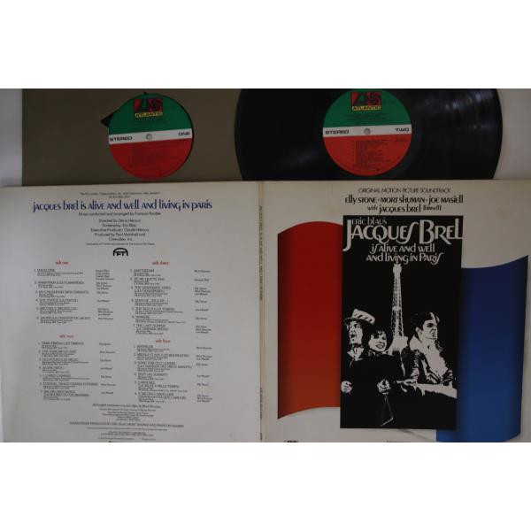 米LP Elly Stone, Mort Shuman, Joe Masiell Eric Blaus Jacques Brel Is Alive And Well And Living In Paris SD21000 ATLANTIC /00260