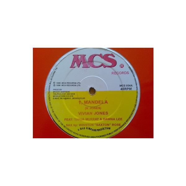 英12" Vivian Jones Mandela / Tribute To Winnie MCS034 MCS Records /00250