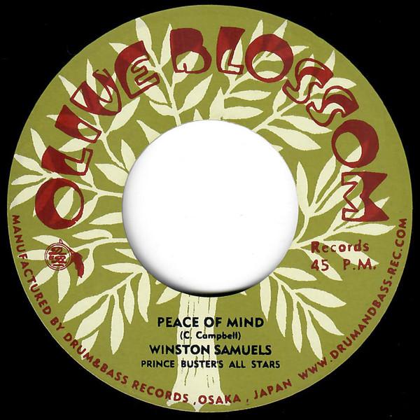 7” Winston Samuels / Prince Buster Peace Of Mind NONE Olive Blossom Japan Vinyl /00080 7” Winston Samuels / Prince Buster Peace Of Mind NONE Olive