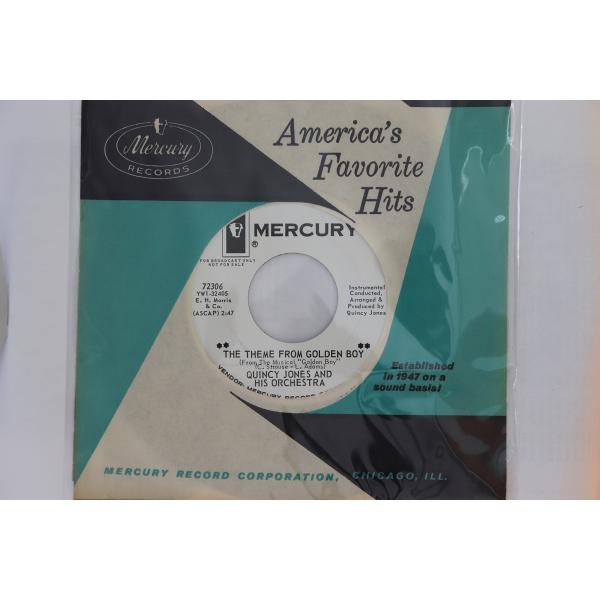 米7” Quincy Jones &amp; His Orchestra The Theme From Golden Boy Seaweed 72306 Mercury プロモ /00080