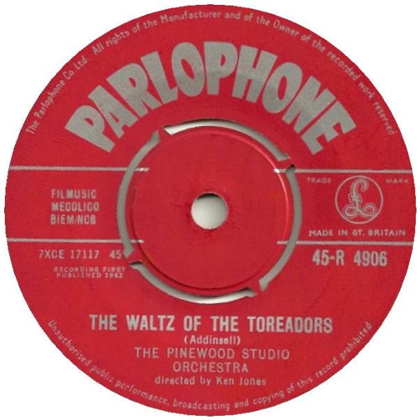英7” Pinewood Studio Orchestra The Waltz Of The Toreadors / Picture Parade 45R4906 Parlophone /00080