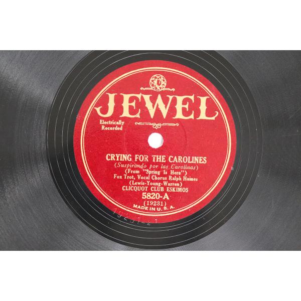 米78RPM/SP Clicquot Club Eskimos Crying For The Carolines / Weary Blues 5820 JEWEL /00500