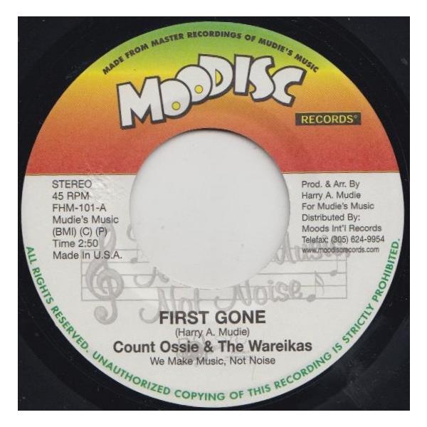 米7” Count Ossie &amp; The Wareikas First Gone / Going Home To Zion Land NONE Moodisc Records /00080