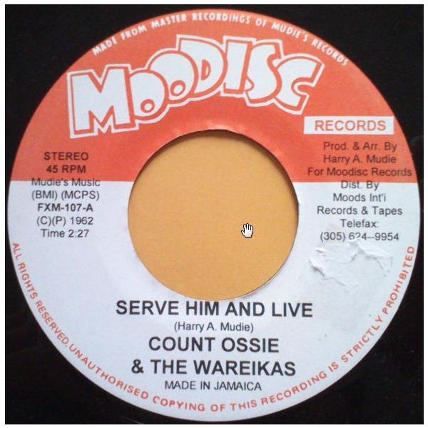米7” Count Ossie Music Go Round &amp; Round / Serve Him &amp; Live FXM107 Moodisc /00043