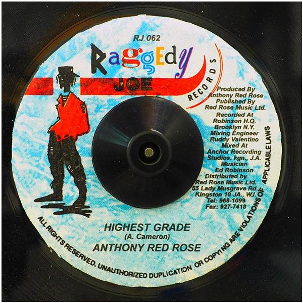 ジャマイカ7” Anthony Red Rose, Li-On Highest Grade NONE Raggedy Joe /00080