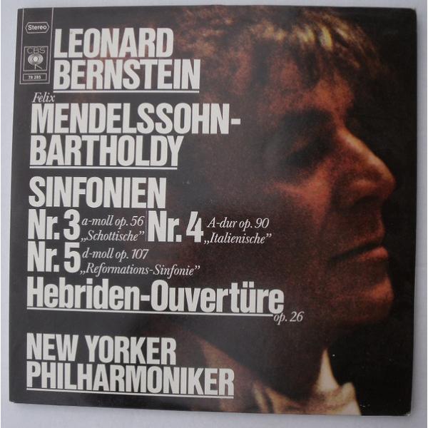 独2LP Felix Mendelssohn-Bartholdy , Leonard Bernstein Conducts The Great Mendelssohn Sy 78285 CBS /00660