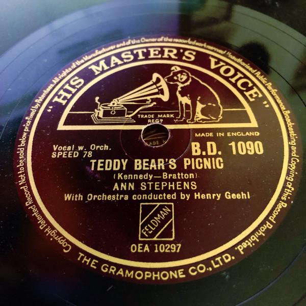 78RPM/SP Ann Stephens Teddy Bears Picnic / Dicky Bird Hop BD1090 HIS MASTERS VOICE /00500