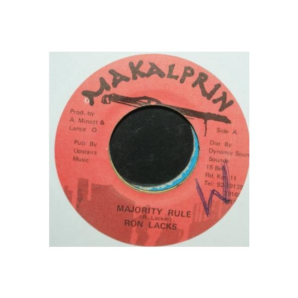 ジャマイカ7” Ron Lacks Majority Rule NONE Makalprin /00080