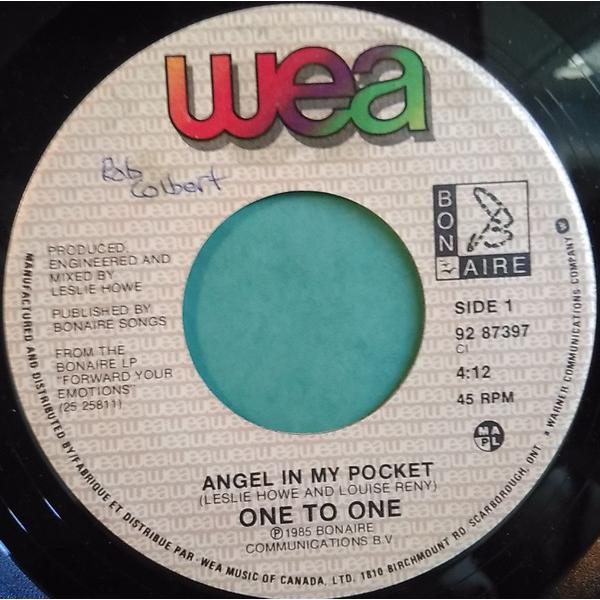 7” One To One Angel In My Pocket 9287397 WEA, BONAIRE /00080