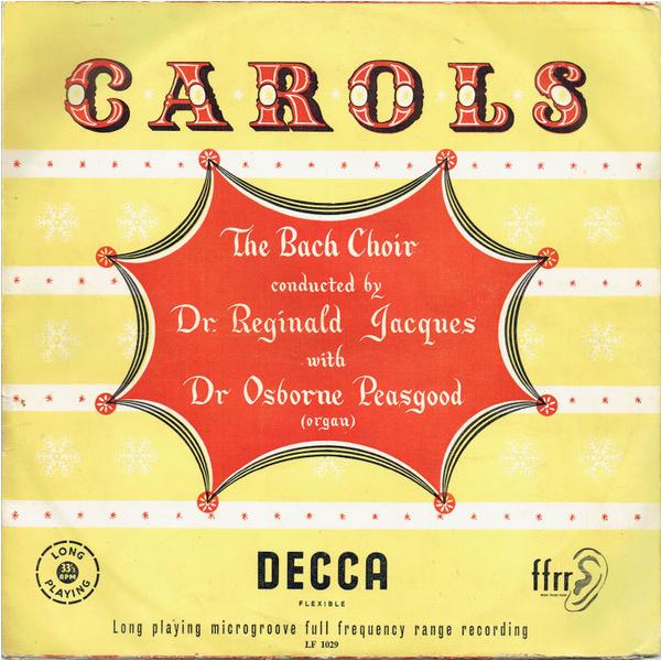 10” Bach Choir , Reginald Jacques Carols LF1029 Decca /00200