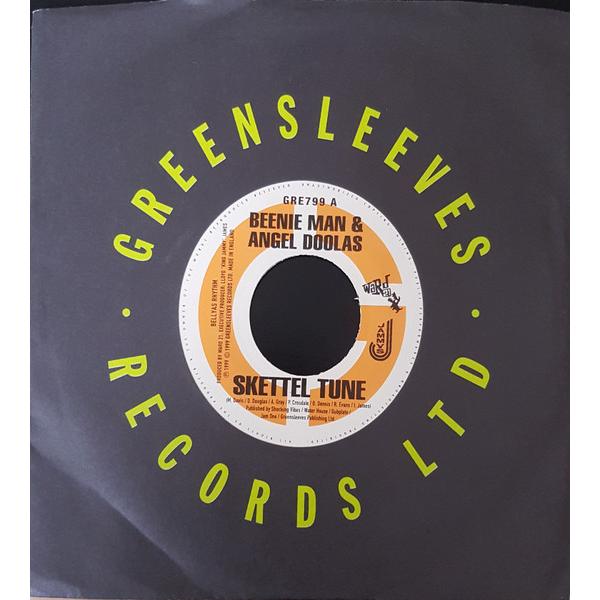 7” Beenie Man &amp; Angel Doolas / Ll Skettel Tune / Two Foot Puss GRE799 Greensleeves Records /00080