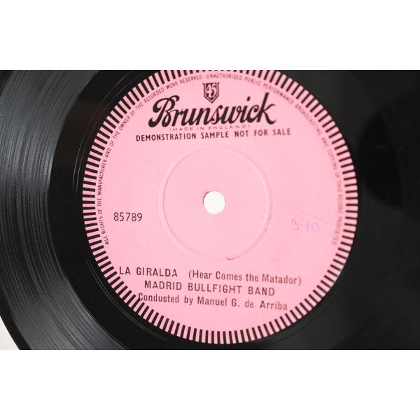 7” Madrid Bullfight Band La Giralda 85789 BRUNSWICK プロモ /00080