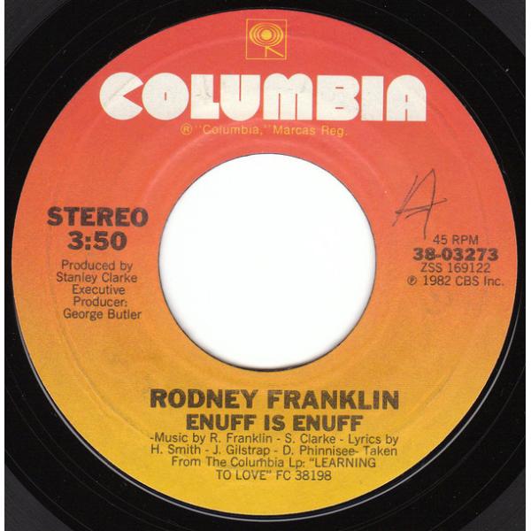 米7" Rodney Franklin Enuff Is Enuff 3803273 Columbia /00080