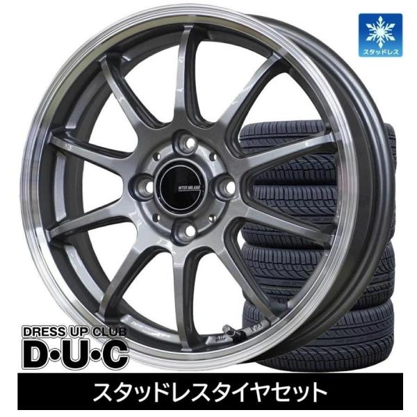 スタッドレスタイヤ、ホイールセット 25年製 14インチホイールスタッドレスタイヤセット 155/65R14