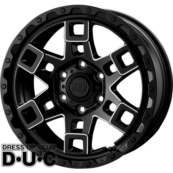 18インチアルミホイール4本セット MUD BAHN XR-450T GBK/M ブラック 18