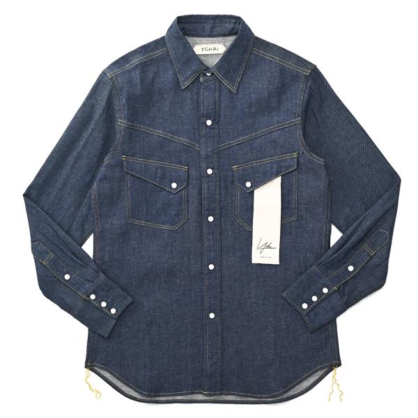 YCHAI イカイ WESTERN コットン・リネン ウエスタンシャツ YCHAI イカイ WESTERN/CL メイドインジャパン コットン・リネン