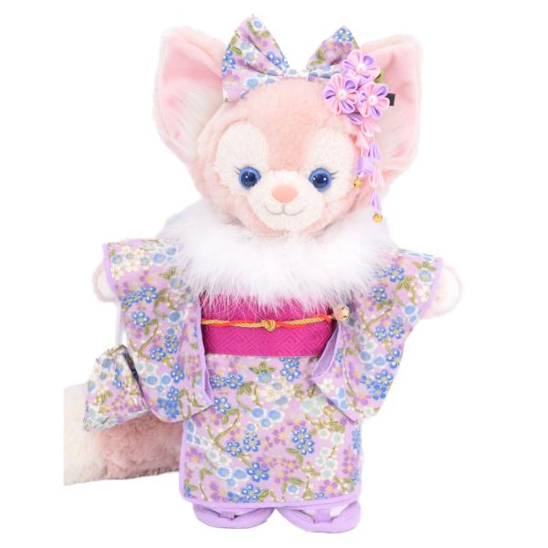 aminaseリーナベル　コスチューム　振袖　明るい紫 Disney リーナベル 着物 着せ替え コスチューム ケープ&草履付