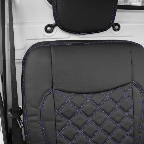 キャリイ キャリィ シートカバー ブルーステッチ 運転席側 ステッチ おしゃれ 農作業 滑り止め キャリー DA16 DA16T