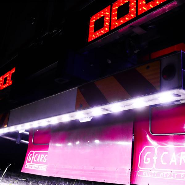 ラウンド シャーシマーカー 20コマ × 4セット 80個 紫 24V LED スティック シャーシマーカー 20コマ × 4セット 80個 紫 24V LED