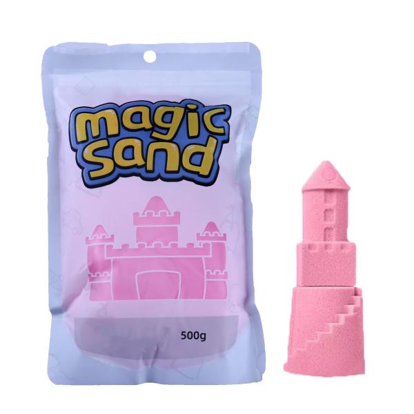 【商品詳細】　　・メーカー名:OREZ　　・商品名:砂遊び 魔法の砂 マジックサンド 桃色 500g　　・メーカー品番:ty-013　　・商品内容:マジックサンド 500g　　・カラー:ピンク(桃色)　　・適正年齢:7歳以上　　・注意点:モ...
