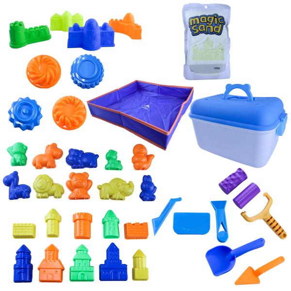 【商品詳細】　　・メーカー名:OREZ　　・商品名:砂遊び 魔法の砂 マジックサンド 黄色 500g 型セット　　・メーカー品番:ty-019　　・商品内容:マジックサンド 500g　　　　　　　 28点 型セット　　・カラー:イエロー(黄...