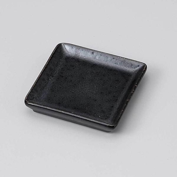 小皿 醤油皿/ 漆黒角小皿 /刺身 お新香 梅干し 珍味 陶器 業務用 家庭用 Small sized Plate