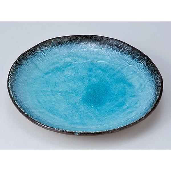 和食器 和皿 小皿 大皿 中皿/ 藍染スカイ8.0丸皿 /おしゃれ 陶器 業務
