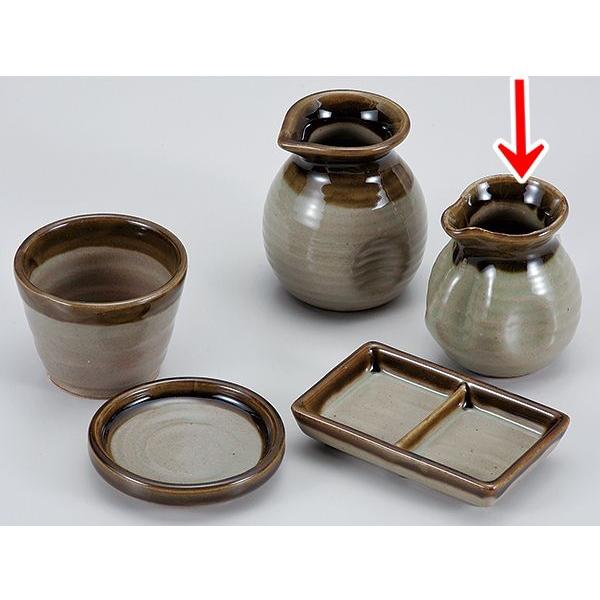 猪口、徳利、薬味皿　そば用品 soba3set-waku.jpg