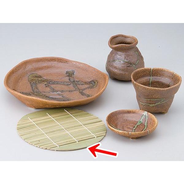 和食器 そば用品 陶器/ 16.5cm竹ス /ざる蕎麦 ざるうどん 冷麺 業務用 本格的 蕎麦猪口 ソバ千代口 薬味皿 二品 三品