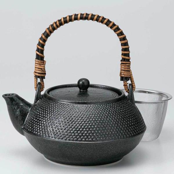 鉄蓋重餅小鉄瓶 煎茶道具 容量700cc 鉄蓋重餅小鉄瓶