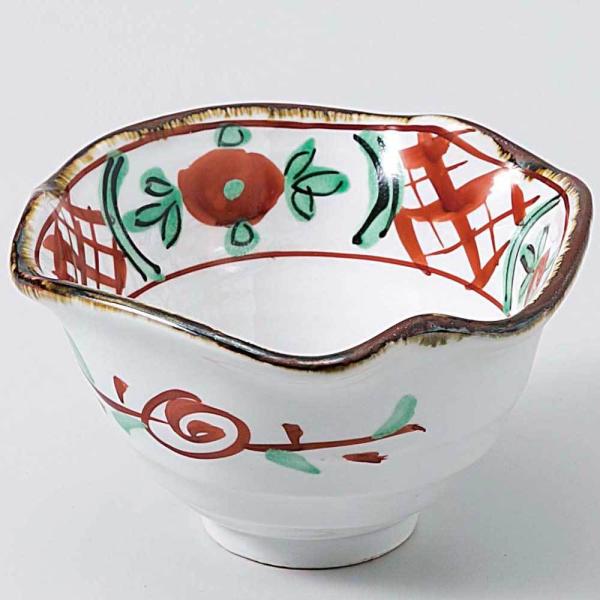 コロ茶碗　赤絵　魚　ミツマタ　湯呑み　小鉢　貫入　ニュウ 九谷焼】 九谷峰仙 赤絵金彩雲鶴柘榴文八寸皿 8客セット