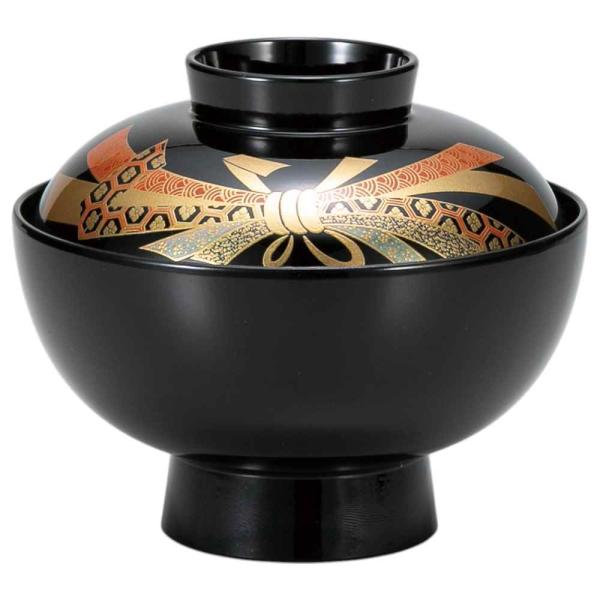 和食器 越前 漆器 汁碗 吸物碗/ 高仙才椀 黒 のし /家庭用 業務用